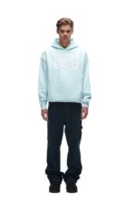 6PM DOUBLE HOODIE ICE BLUE