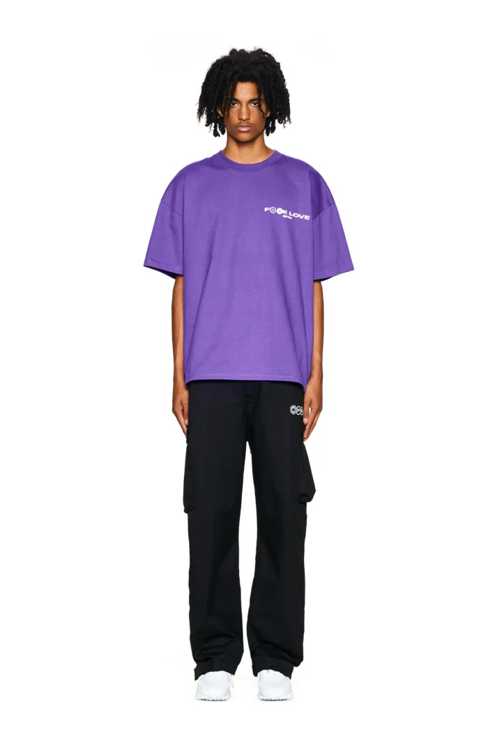 6pm Fuck Love T-Shirt Purple