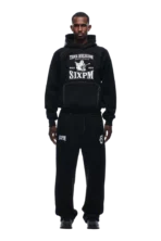 6 pm X TRUE RELIGION BUDDHA HOODIE BLACK