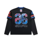 6PM Season NFL LAYERED MESH LONGSLEEVE BLACK