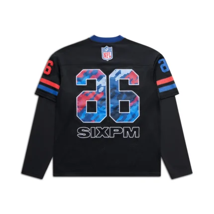 6PM Season NFL LAYERED MESH LONGSLEEVE BLACK