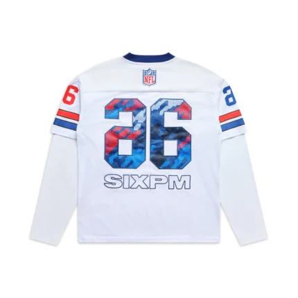 6PM Season NFL LAYERED MESH LONGSLEEVE WHITE