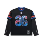 6PM Season NFL LAYERED MESH LONGSLEEVE BLACK