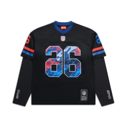 6PM Season NFL LAYERED MESH LONGSLEEVE BLACK